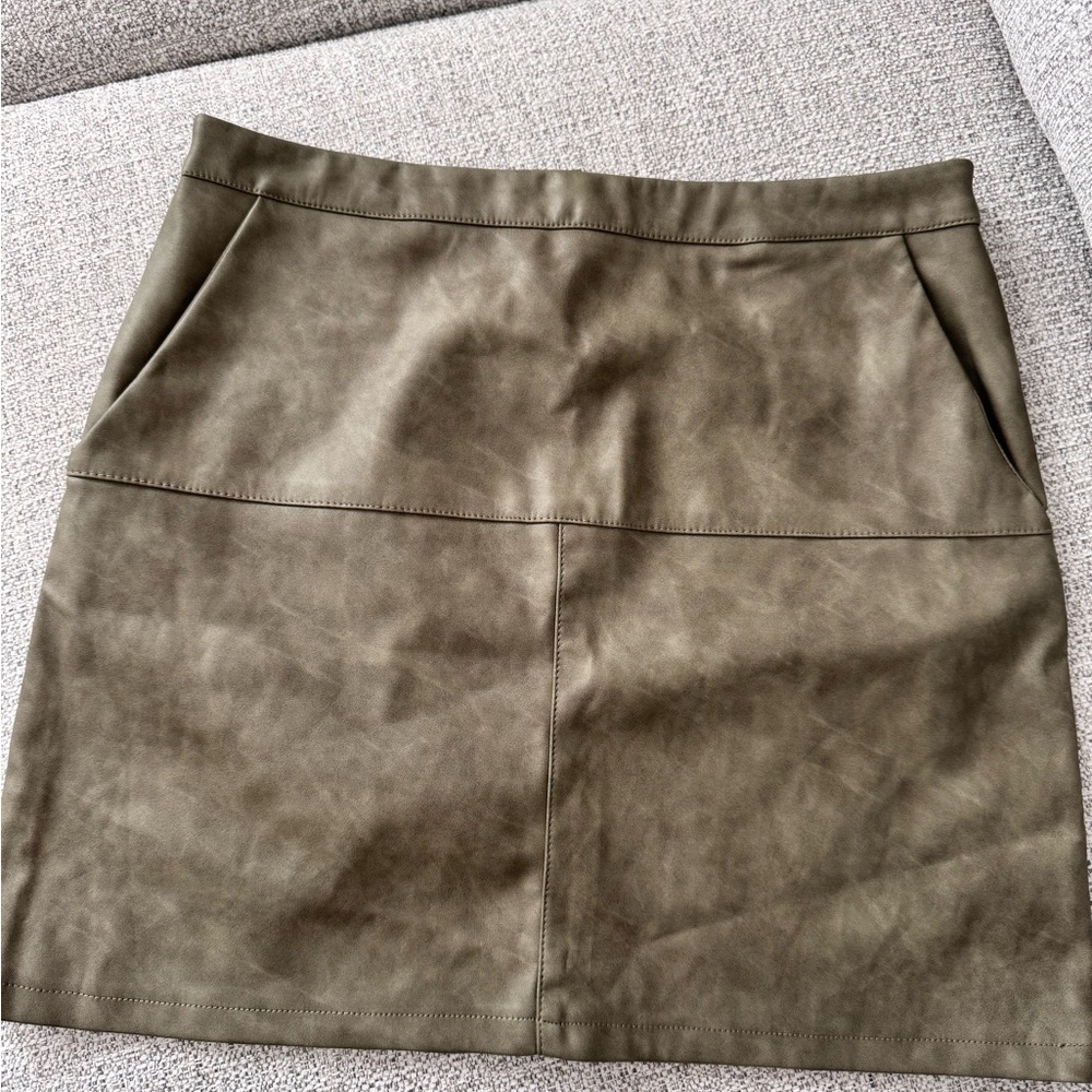 Olive Green Women's Skirt